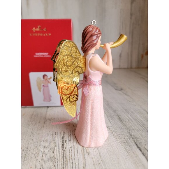 Hallmark Harmony Christmas angels horn ornament Xmas - Picture 4 of 6